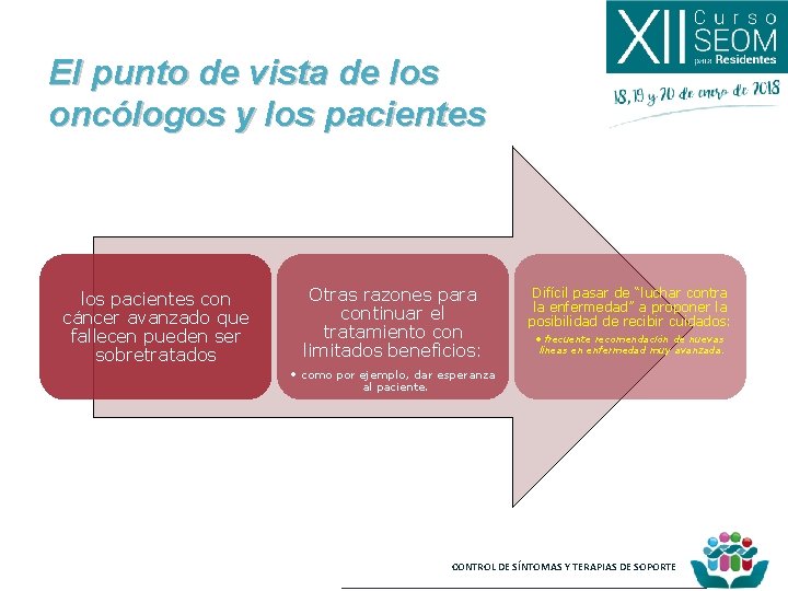 El punto de vista de los oncólogos y los pacientes con cáncer avanzado que