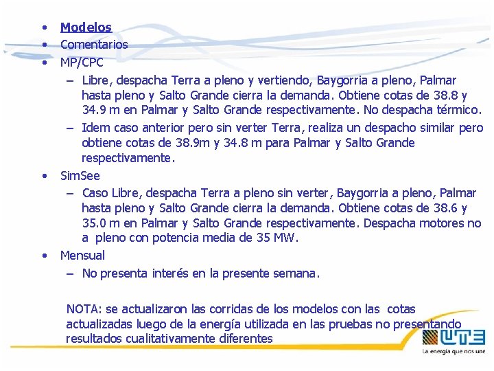 • • • Modelos Comentarios MP/CPC – Libre, despacha Terra a pleno y • • • Modelos Comentarios MP/CPC – Libre, despacha Terra a pleno y