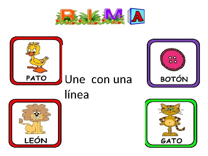 Une con una línea 