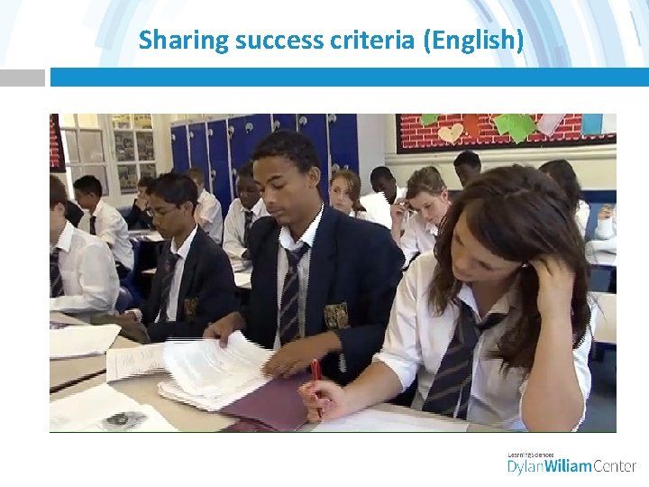 Sharing success criteria (English) 
