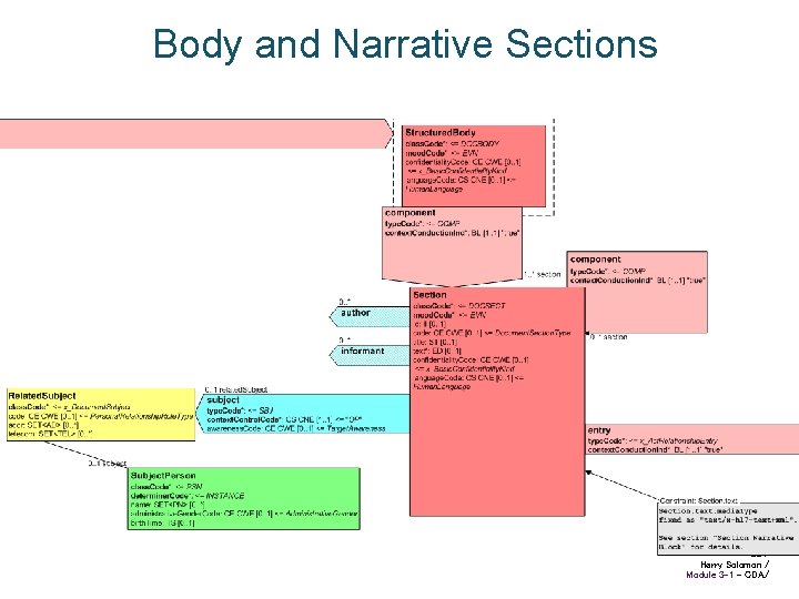 Body and Narrative Sections 22 / Harry Solomon / Module 3 -1 - CDA/