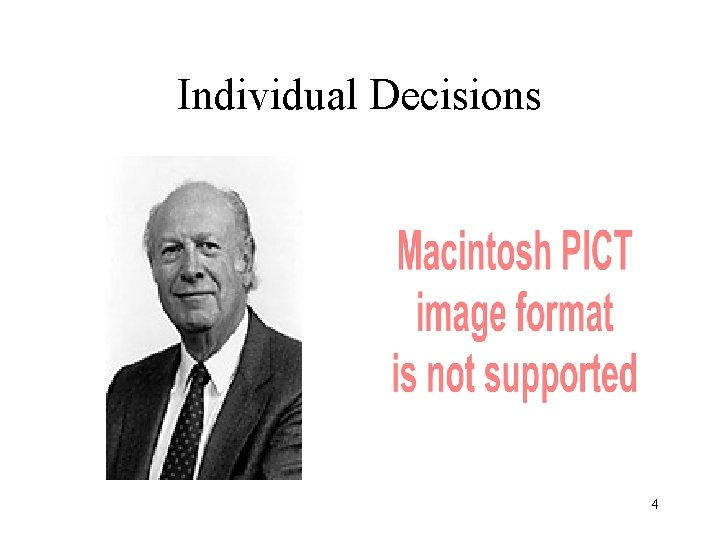 Individual Decisions 4 