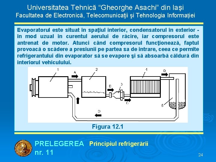 Universitatea Tehnică “Gheorghe Asachi” din Iaşi Facultatea de Electronică, Telecomunicaţii şi Tehnologia Informaţiei Evaporatorul