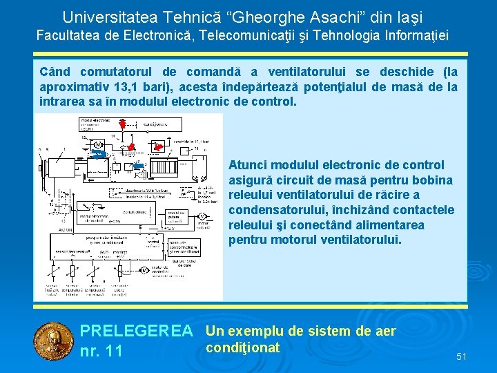 Universitatea Tehnică “Gheorghe Asachi” din Iaşi Facultatea de Electronică, Telecomunicaţii şi Tehnologia Informaţiei Când