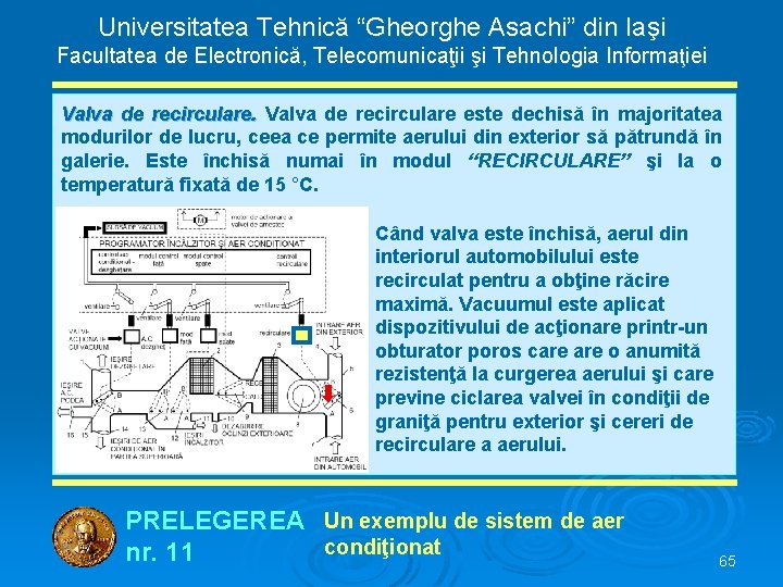 Universitatea Tehnică “Gheorghe Asachi” din Iaşi Facultatea de Electronică, Telecomunicaţii şi Tehnologia Informaţiei Valva