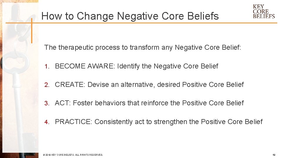 How to Change Negative Core Beliefs The therapeutic process to transform any Negative Core