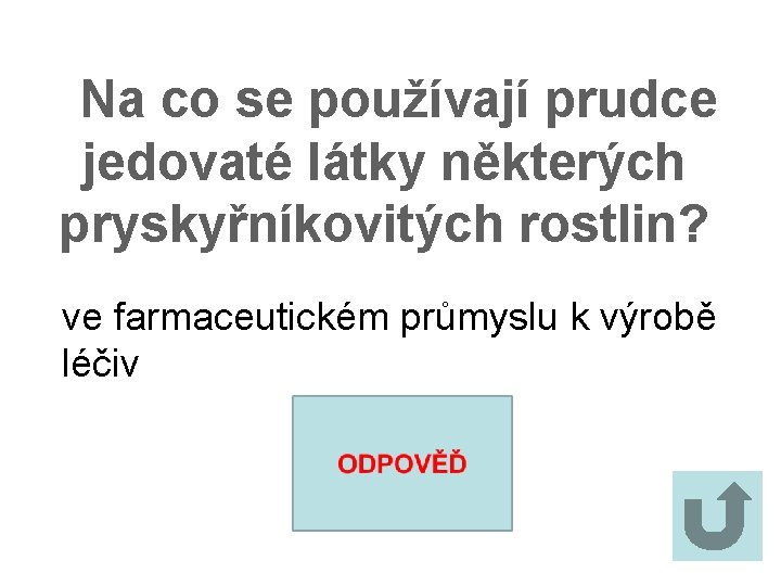 Na co se používají prudce jedovaté látky některých pryskyřníkovitých rostlin? ve farmaceutickém průmyslu k