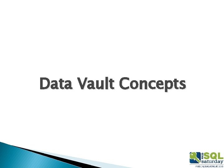 Data Vault Concepts 