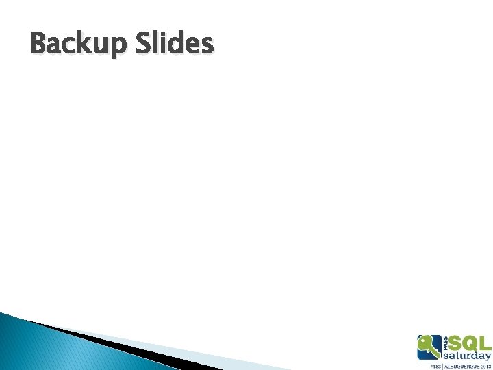 Backup Slides 