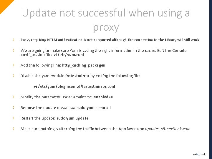 Update not successful when using a proxy › Proxy requiring NTLM authentication is not