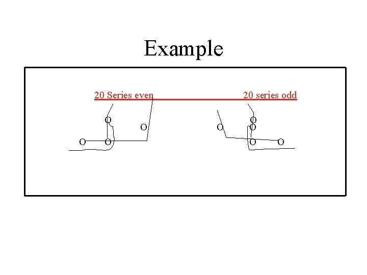 Example 20 Series even O O 20 series odd O O O 