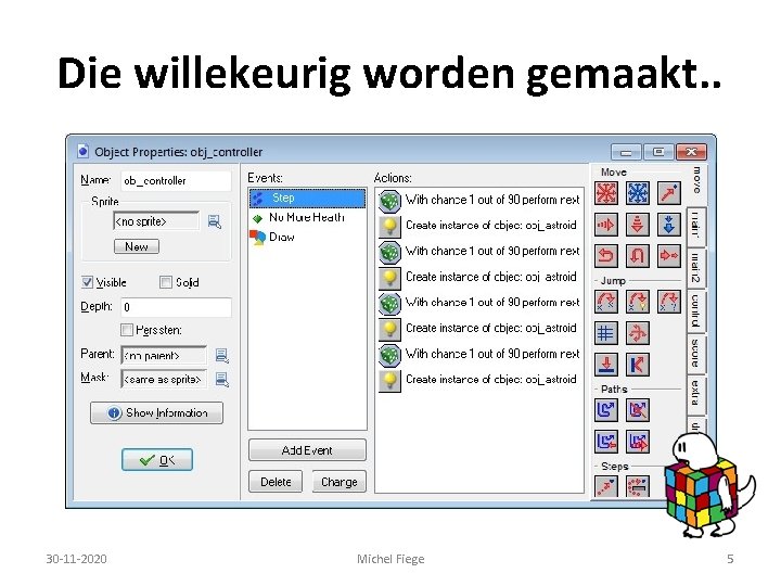 Die willekeurig worden gemaakt. . 30 -11 -2020 Michel Fiege 5 