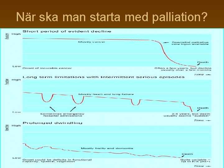 När ska man starta med palliation? 20 