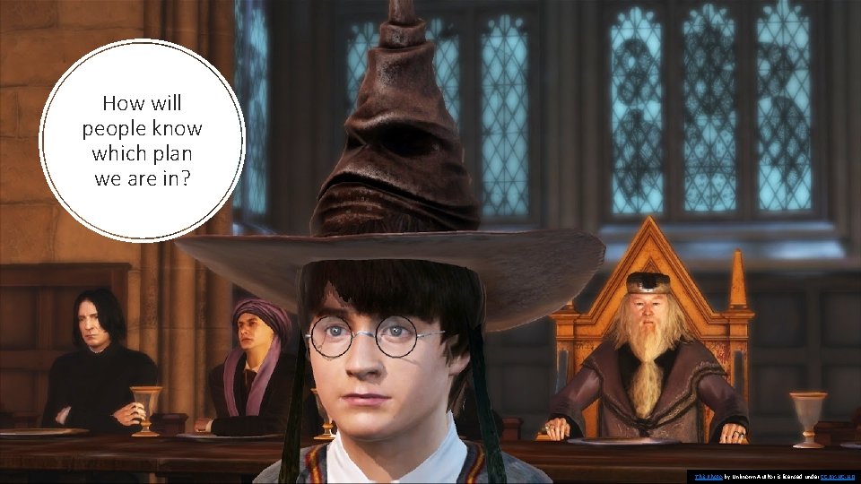 How will people know which plan we are in? This Photo by Unknown Author