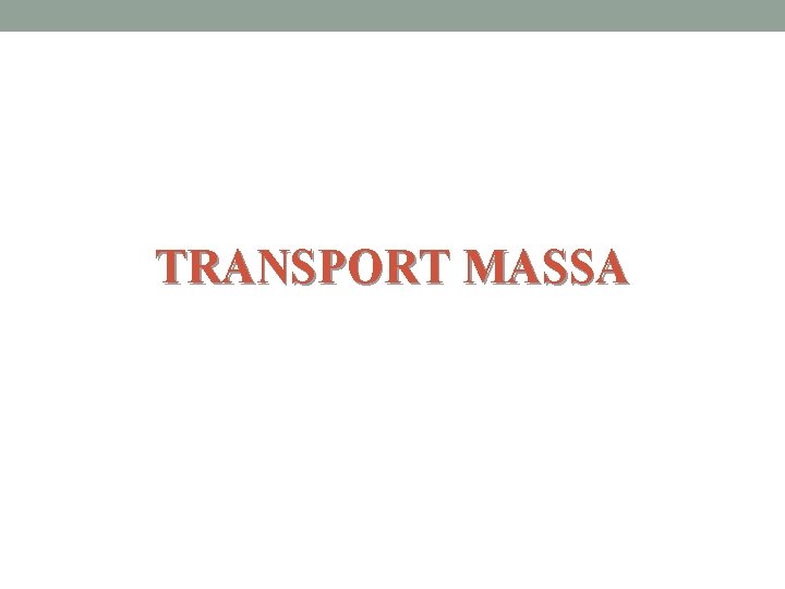 TRANSPORT MASSA 