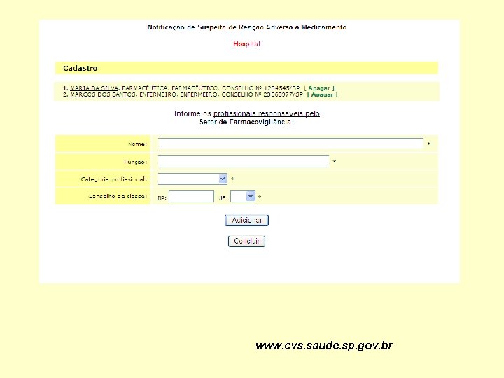www. cvs. saude. sp. gov. br 