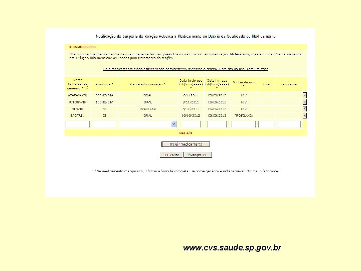www. cvs. saude. sp. gov. br 