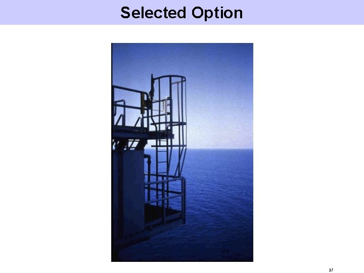 Selected Option 37 