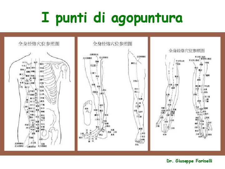 I punti di agopuntura Dr. Giuseppe Fariselli 