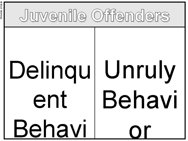 © Brain Wrinkles Juvenile Offenders Delinqu Unruly ent Behavi or 