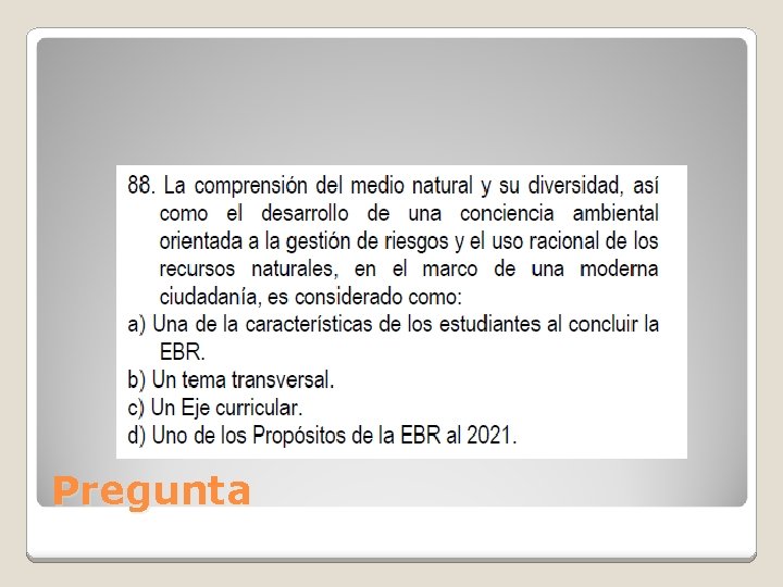 Pregunta 
