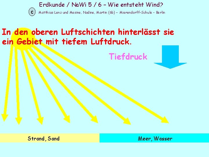 Erdkunde / Na. Wi 5 / 6 – Wie entsteht Wind? c Matthias Lenz