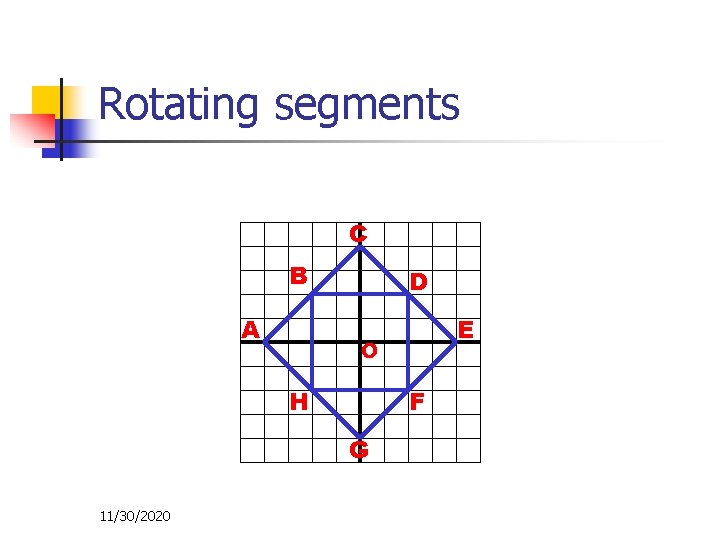 Rotating segments C B A D O H F G 11/30/2020 E 