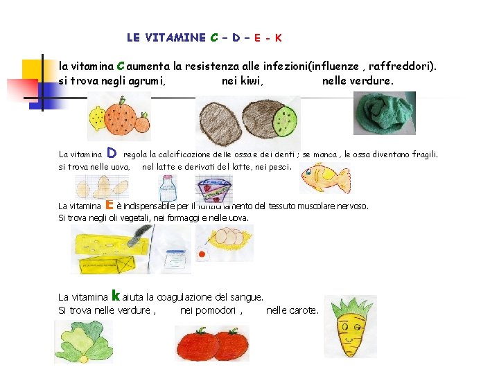 LE VITAMINE C – D – E - K la vitamina C aumenta la