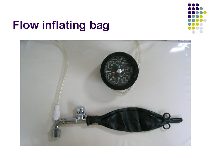 Flow inflating bag 