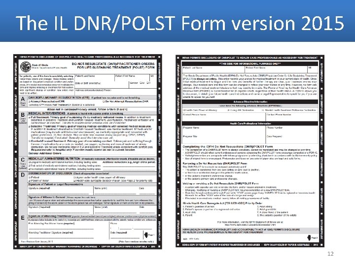 The IL DNR/POLST Form version 2015 12 