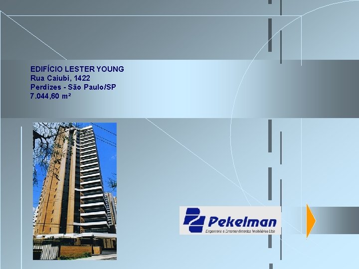 EDIFÍCIO LESTER YOUNG Rua Caiubi, 1422 Perdizes - São Paulo/SP 7. 044, 60 m² EDIFÍCIO LESTER YOUNG Rua Caiubi, 1422 Perdizes - São Paulo/SP 7. 044, 60 m²