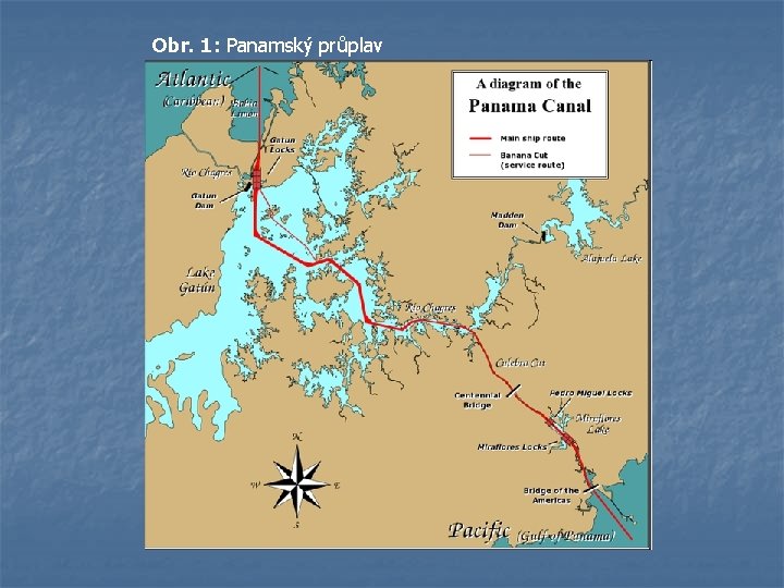 Obr. 1: Panamský průplav 