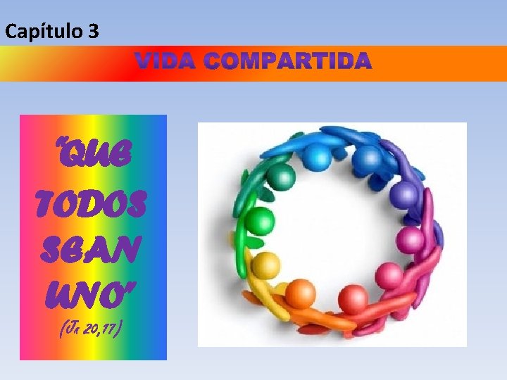 Capítulo 3 “QUE TODOS SEAN UNO” (Jn 20, 17) 
