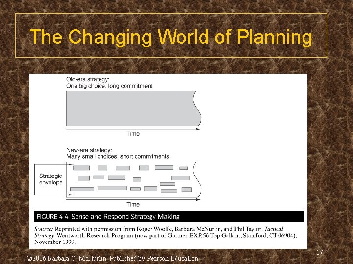 The Changing World of Planning © 2006 Barbara C. Mc. Nurlin. Published by Pearson