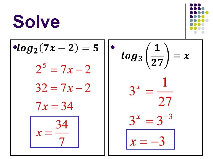 Solve l l 