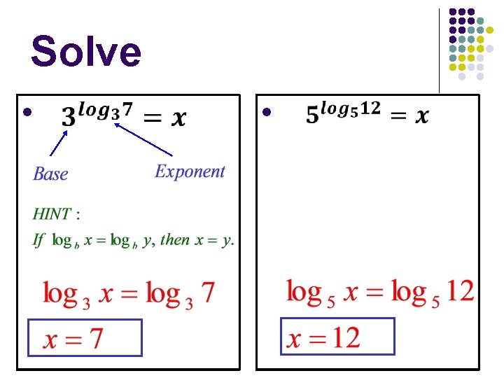 Solve l l 