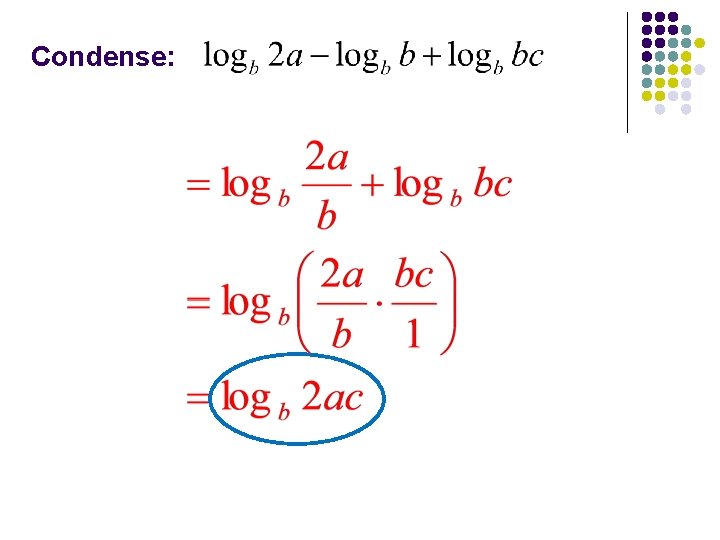Condense: 