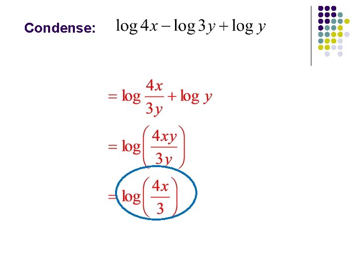 Condense: 