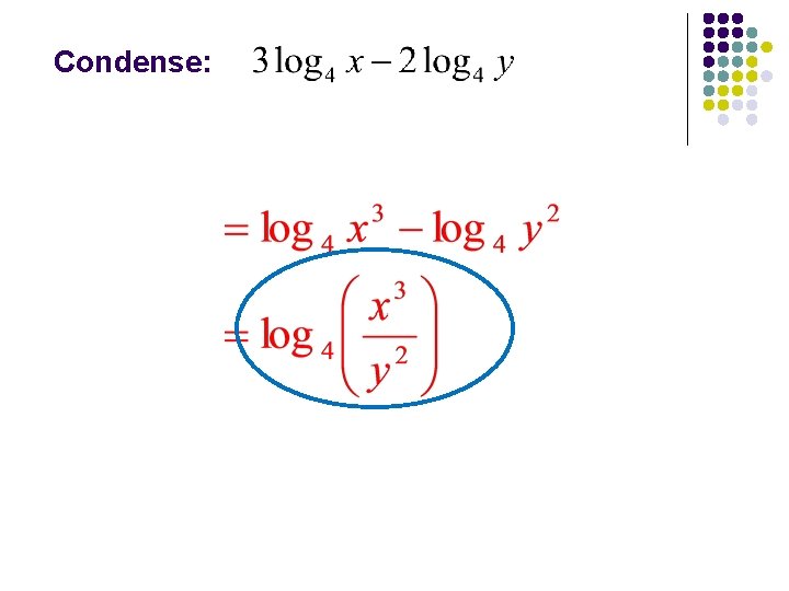 Condense: 