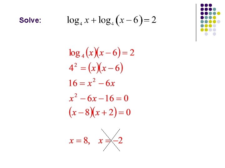 Solve: 