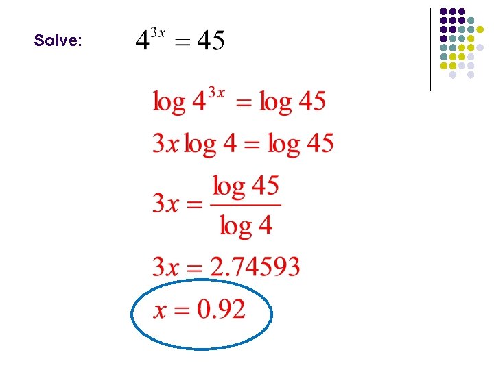 Solve: 
