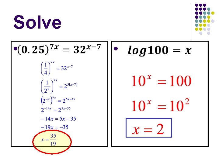 Solve l l 