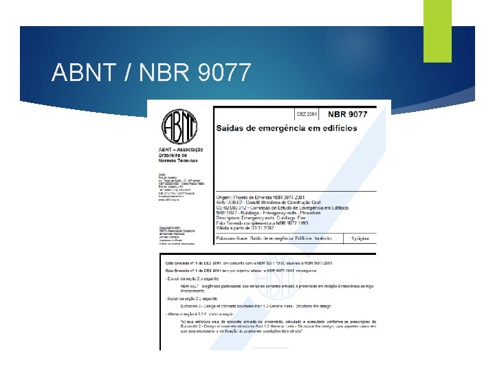 ABNT / NBR 9077 