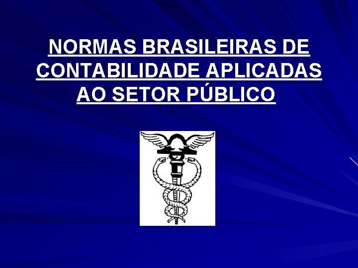 NORMAS BRASILEIRAS DE CONTABILIDADE APLICADAS AO SETOR PÚBLICO 