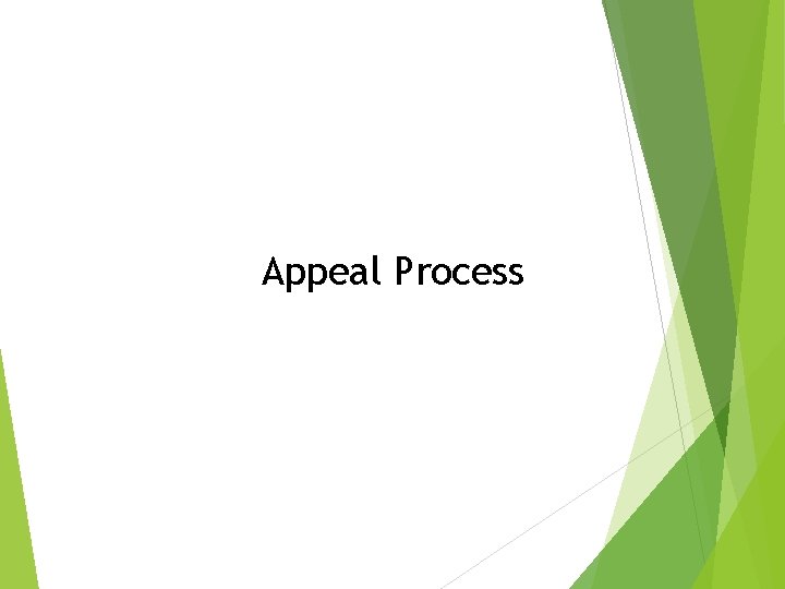 Appeal Process 