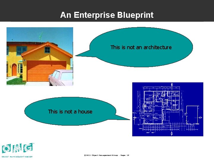 An Enterprise Blueprint This is not an architecture This is not a house ©