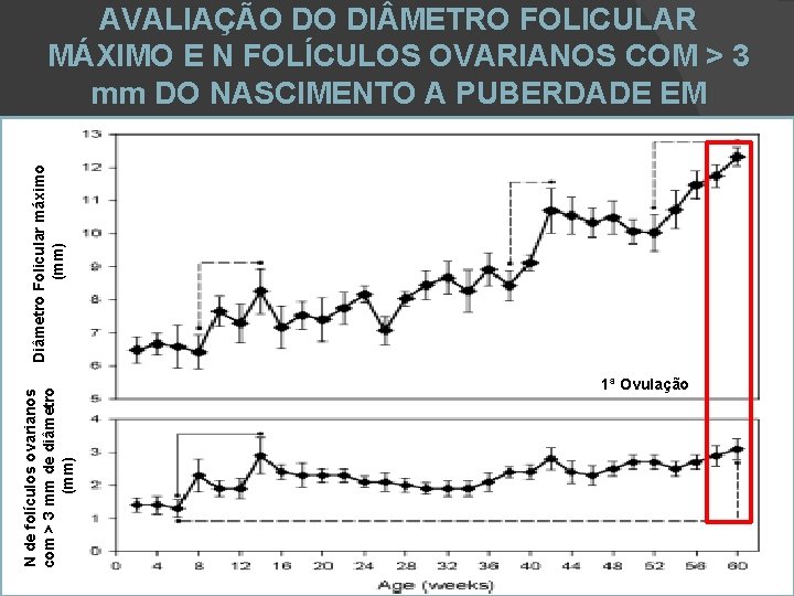 N de folículos ovarianos com > 3 mm de diâmetro (mm) Diâmetro Folicular máximo