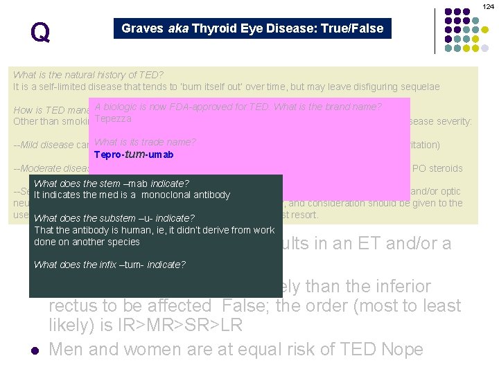 124 Q Graves aka Thyroid Eye Disease: True/False Graves orbitopathy is secondary to thyroid