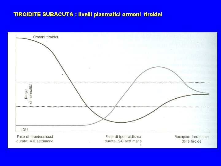 TIROIDITE SUBACUTA : livelli plasmatici ormoni tiroidei 