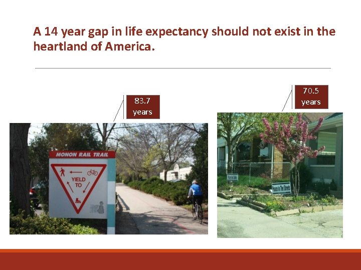 A 14 year gap in life expectancy should not exist in the heartland of